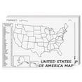 thumbnail image 1 of United States Map - USA Poster, US Educational Map - With 2 Letter State Abbreviation - For All Ages, Kids to Adults - Home, School, Office - Printed on 110lb Card Stock - 12 x 18 Inches - 10 Per Pack, 1 of 5