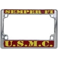 thumbnail image 1 of United States Marine Corps Semper FI License Frame - License Plate Frame Holder - Chrome - 7.25"x5", 1 of 1