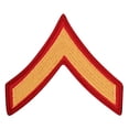 thumbnail image 1 of United States Marine Corps USMC Chevron Gold PFC Private 1st Class Male Sew On, 1 of 2