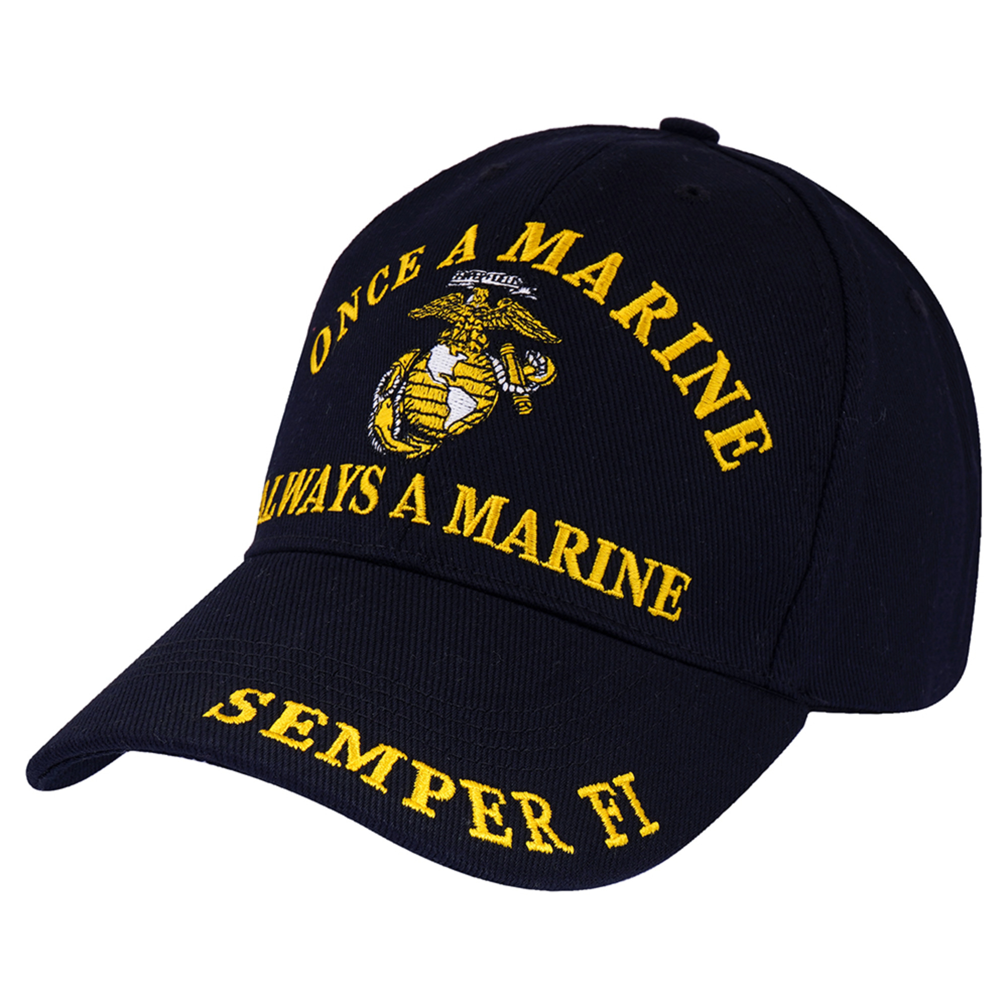 Targa In Legno USMC - "Once A Marine Always A Marine" - 8,9x30,5 Cm, Pronta Da Appendere
