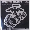 thumbnail image 1 of United States Marines 6 Inch Magnet, Metallic Chrome Shimmer Design, Vinyl Die Cut, Auto Home Heavy Duty, 1 of 1