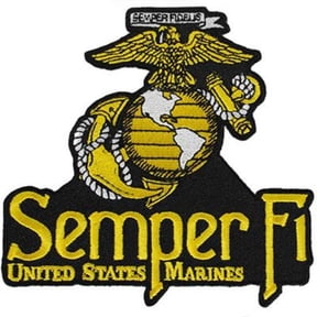 Eagle Emblems PM0613 Patch - USMC EGA, Semper FI - 4.23 in.