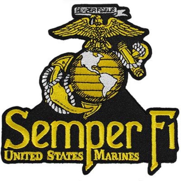 Eagle Emblems PM0613 Patch - USMC EGA, Semper FI - 4.23 in.
