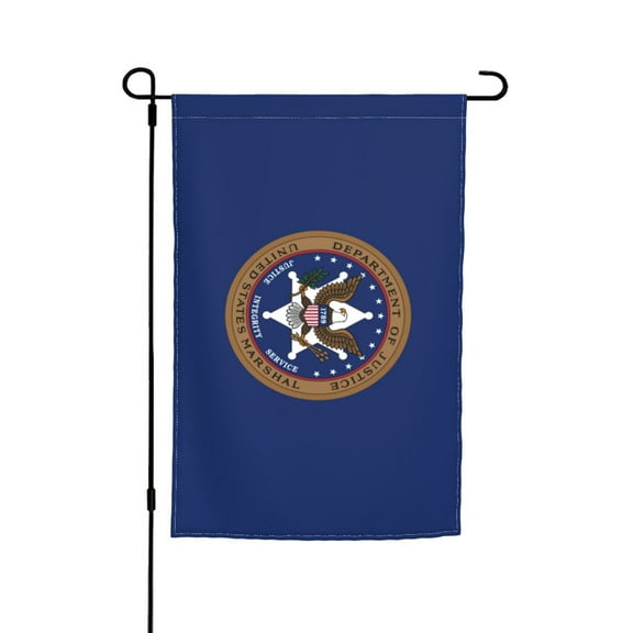 United States Marshals Service Double Garden Flags 12x18 Inch Suitable For Courtyard Lawn Holiday Home Outdoor Decoration Flag