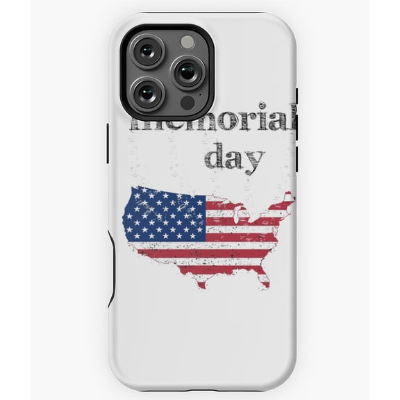United States Memorial Day Honor Phone Case for iPhone 16 15 14 13 12 11 Pro Max
