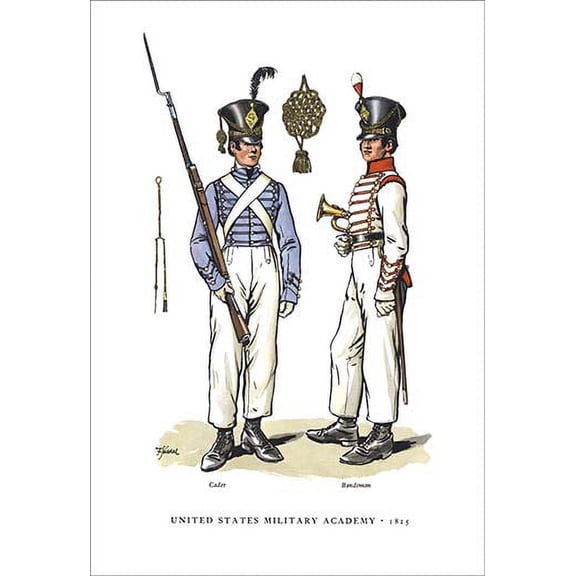 United States Military Academy, 1825 Fine art canvas print (20" x 30")