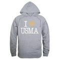 thumbnail image 1 of United States Military Academy I Love Hoodie, Heather Grey - Extra Large, 1 of 1