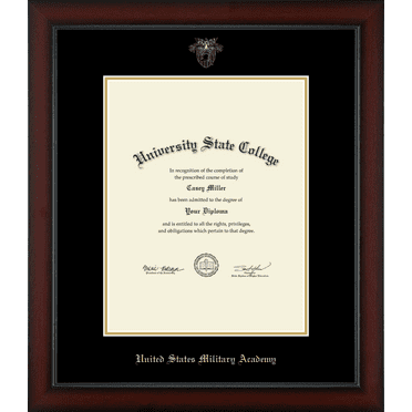 United States Military Academy Westpoint Certificate Frame, Document Size 11" x 14"
