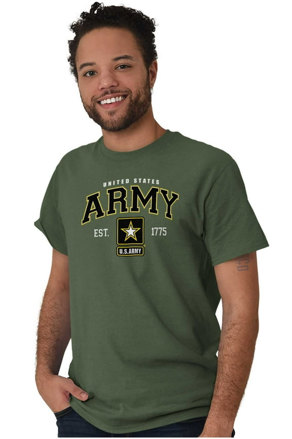 United States Military Army Star Logo Men's Graphic T Shirt Tees Brisco Brands M