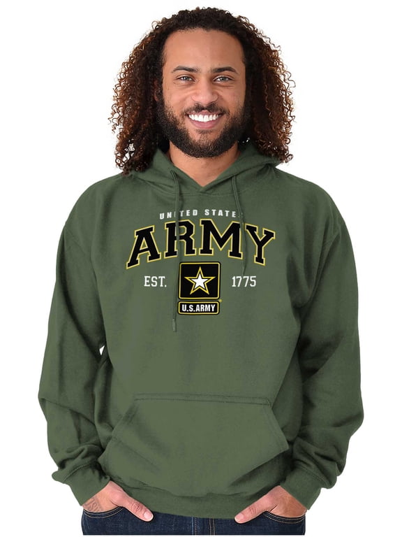 United States Military Army Star Logo Unisex Plus Size Hoodie Brisco Brands 2X