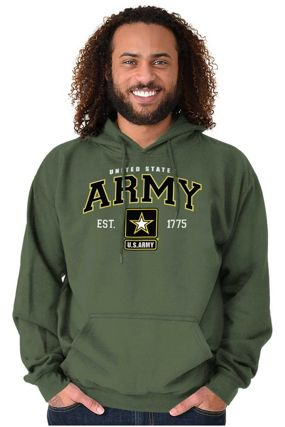 United States Military Army Star Logo Unisex Plus Size Hoodie Brisco Brands 2X