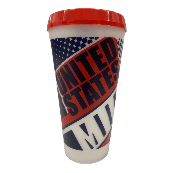 United States Military "Support Our Troops" 32 Ounce Travel Tumbler with Lid