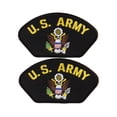 thumbnail image 1 of United States Military US Army Veteran Iron On Patch Only 2 Pieces, US Army, 1 of 3