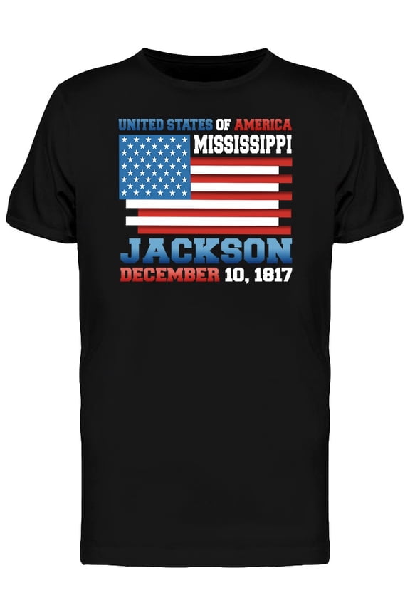 United States Mississippi T-Shirt Men -Image by Shutterstock, Male 3X-Large