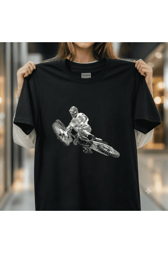 United States Motocross Dirt Bike Graphic for Women Kids Men Unisex T-Shirt, up to size 5XL