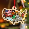 thumbnail image 1 of United States National Shaker Ornament, Personalized USA Map Ornament 2025, Travel Souvenir Gifts for Travelers Across America, Landmark & U.S. Culture Ornaments with Custom Name, 1 of 5