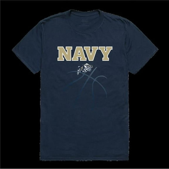 United States Naval Academy Midshipmen College Basketball T-Shirt, Navy - Large