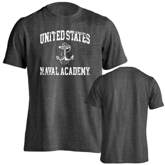 United States Naval Academy Navy Midshipmen Distressed Retro Short Sleeve T-Shirt