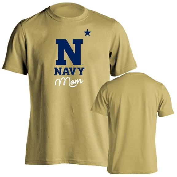 United States Naval Academy Navy Midshipmen Mom Proud Parent Short Sleeve T-Shirt