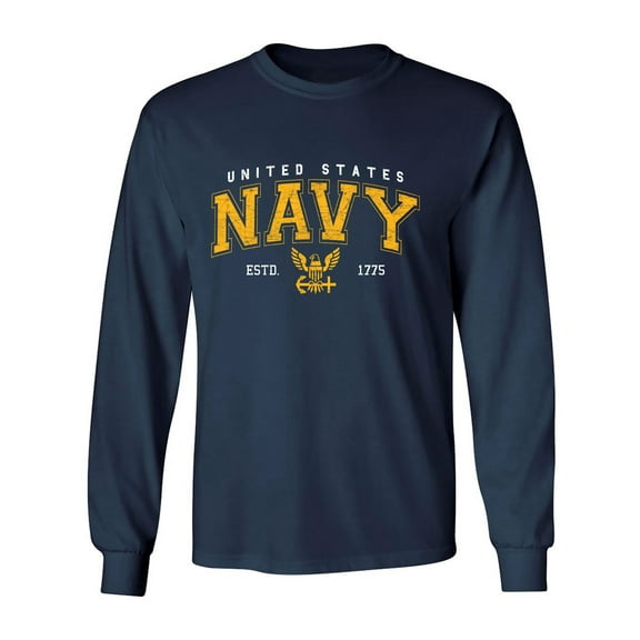 United States Navy 1775 Arch Adult Long Sleeve T-shirt