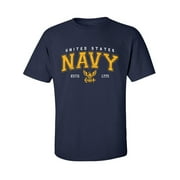 United States Navy 1775 Arch Adult Short Sleeve T-shirt