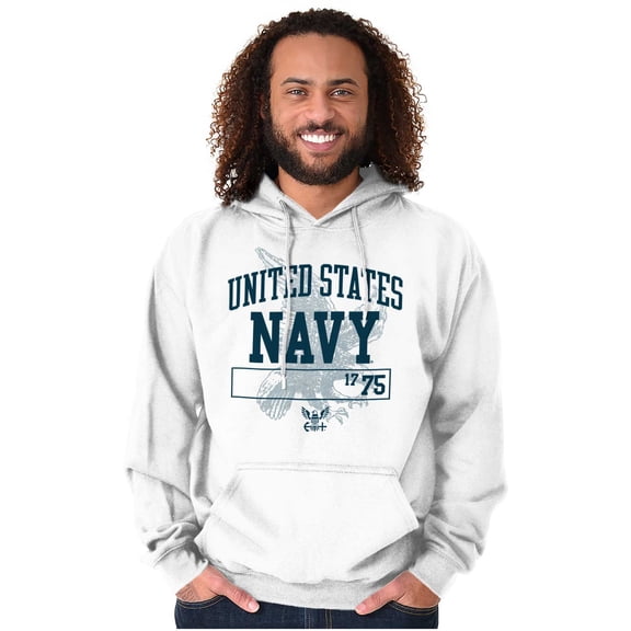 United States Navy 1775 Eagle Anchor Hoodie Sweatshirt Women Men Brisco Brands L