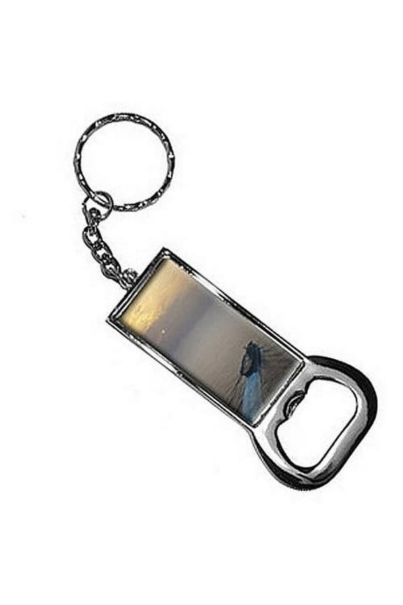United States Navy Aircraft Carrier Uss Enterprise Keychain Key Chain Ring Bottle Bottlecap Opener