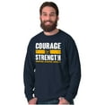 thumbnail image 1 of United States Navy Courage Strength Unisex Plus Size Long Sleeve Shirt Brisco Brands 3X, 1 of 5