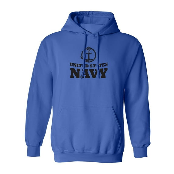 United States Navy Crest Adult Hooded Sweatshirt