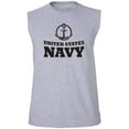 thumbnail image 1 of United States Navy Crest Adult Sleeveless Tee, 1 of 4