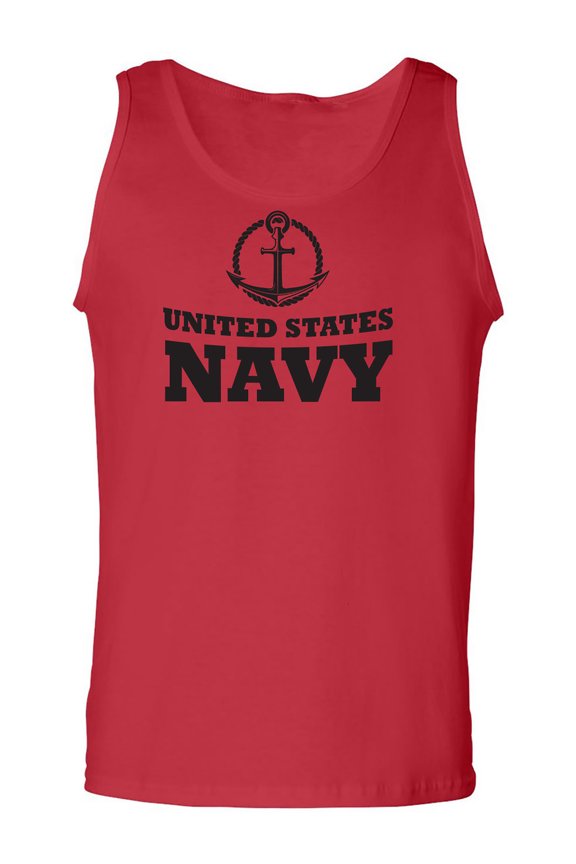 United States Navy Crest Adult Tank Top