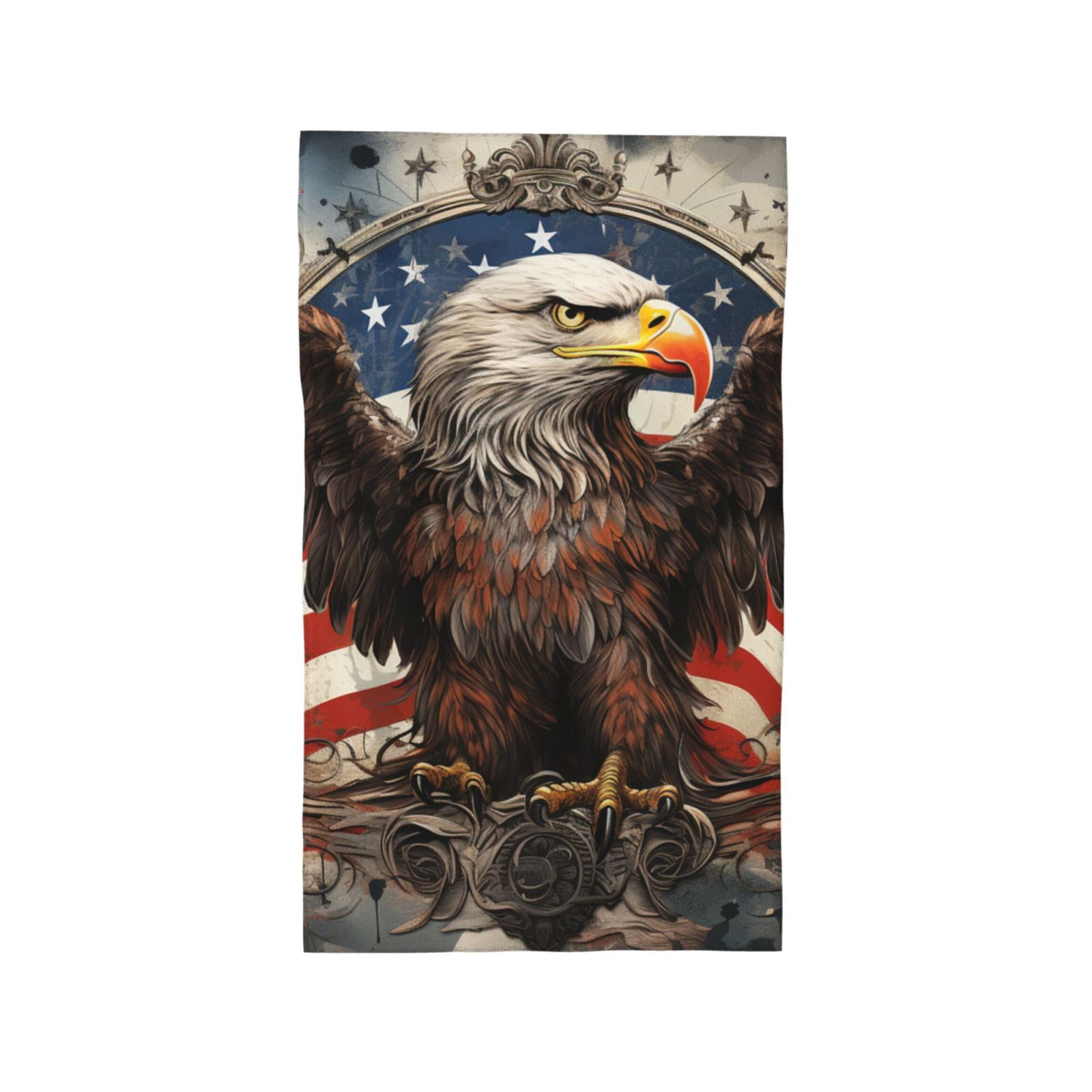 United States Navy Eagle American Flag USA 27.5" x 16" Ultra Soft Hand Towel, Face Wash Cloth for Bathroom, Gym, Travel, Pool