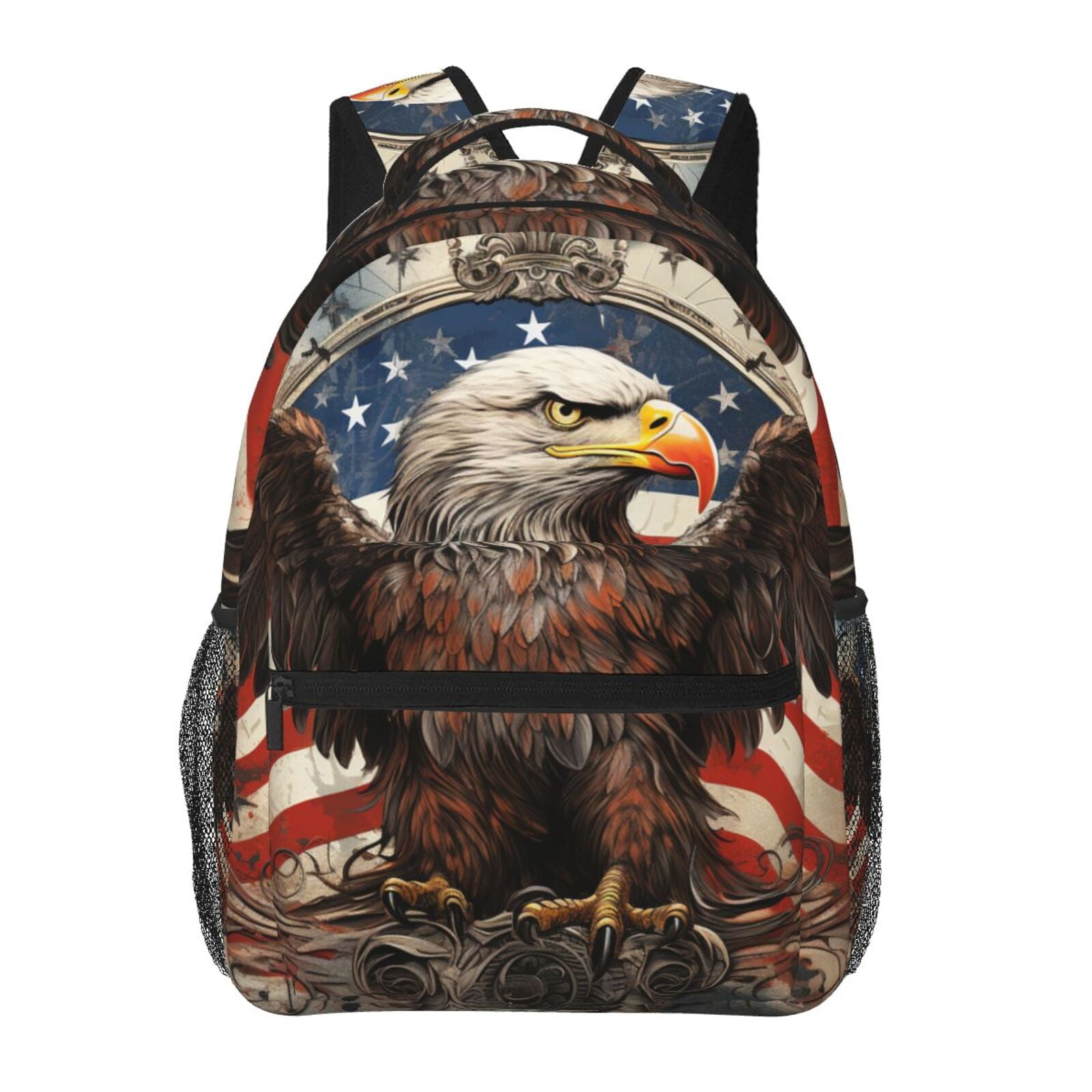 United States Navy Eagle American Flag USA Backpack Casual College Bag ...