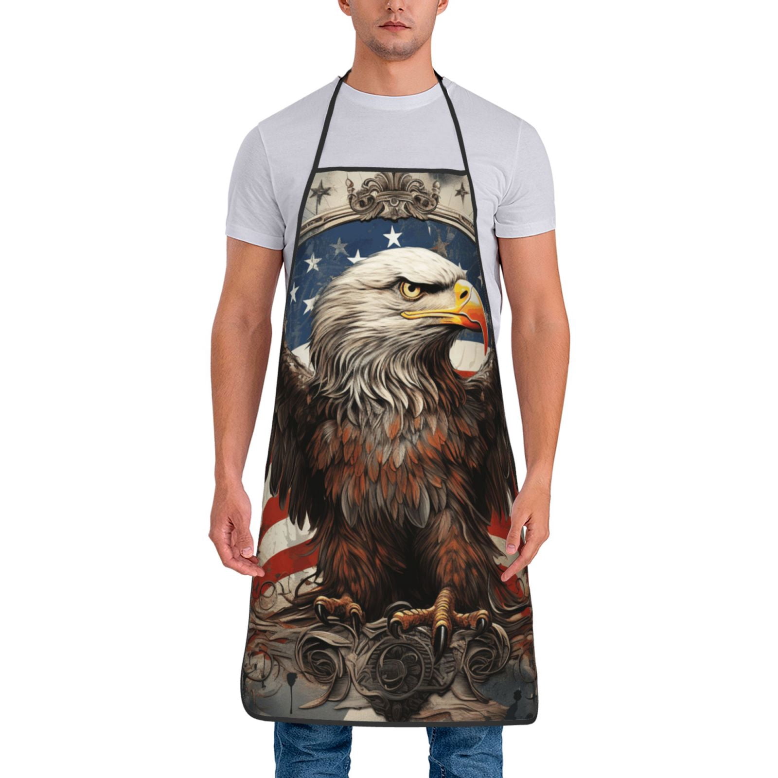 United States Navy Eagle American Flag USA Waterproof Apron Cooking Bib ...