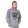thumbnail image 1 of United States Navy Eagle Anchor 1775 Unisex Plus Size Zip Hoodie Brisco Brands 2X, 1 of 5