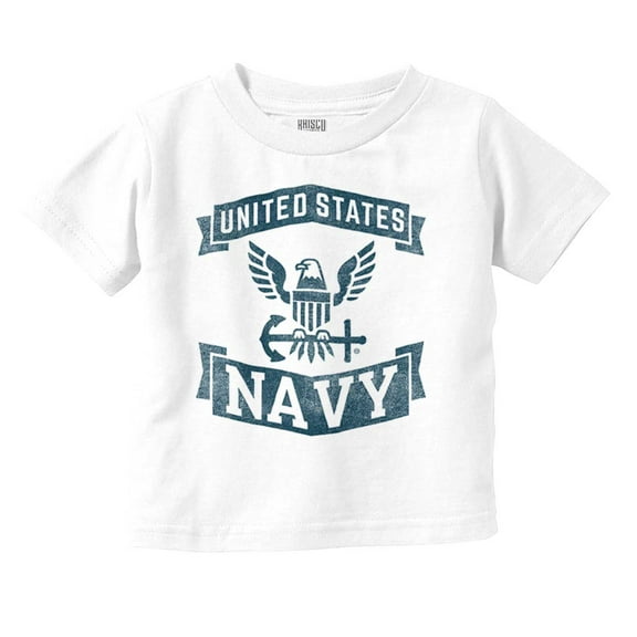 United States Navy Eagle Anchor Logo Toddler Boy Girl T Shirt Infant Toddler Brisco Brands 4T