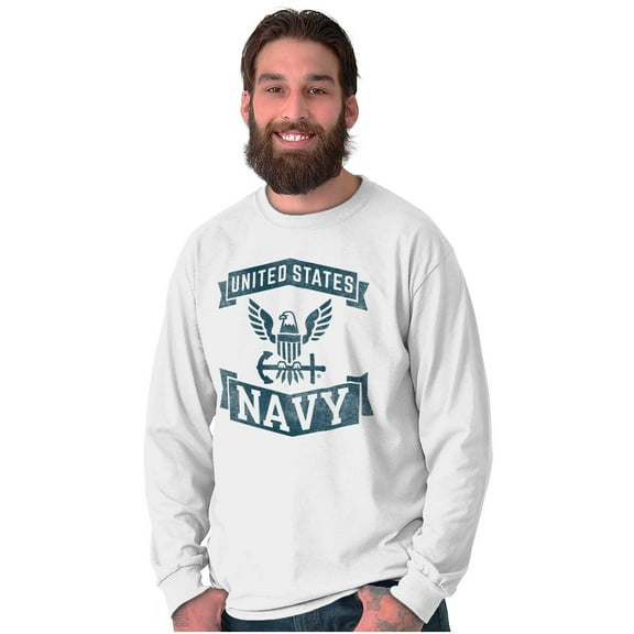 United States Navy Eagle Anchor Long Sleeve TShirt Men Women Brisco Brands S