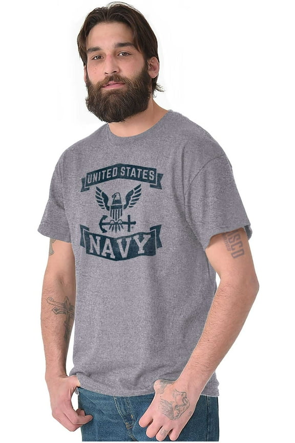 United States Navy Eagle Anchor Men's Graphic T Shirt Tees Brisco Brands S