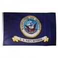 thumbnail image 1 of United States Navy Flag 3x5 ft USN Veteran Vet Retired Active Duty Military 100D, 1 of 2