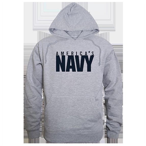 United States Navy Graphic Pullover Sweatshirt, Heather Grey - Small