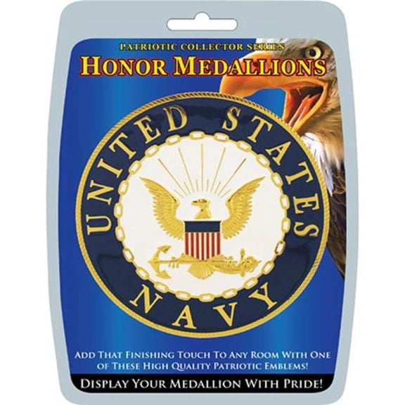 Eagle Emblems MD1004 Medallion - US Navy - 4 in.