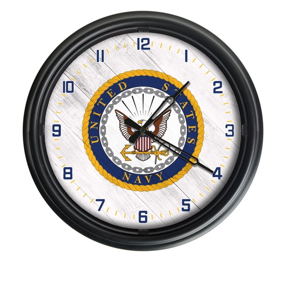 United States Navy Indoor/Outdoor LED Wall Clock