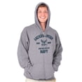 thumbnail image 1 of United States Navy Logo Anchor Aweigh Unisex Plus Size Zip Hoodie Brisco Brands 2X, 1 of 5