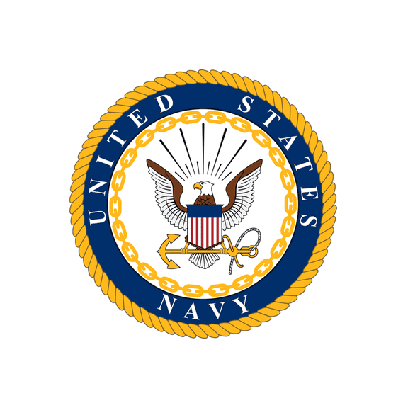 United States Navy Logo Edible Cake Topper-8" Round