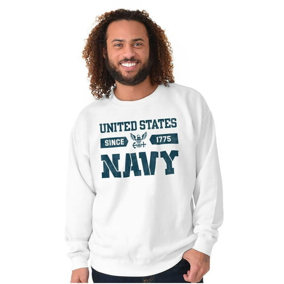 United States Navy Logo Since 1775 Unisex Plus Size Sweatshirt Brisco Brands 2X