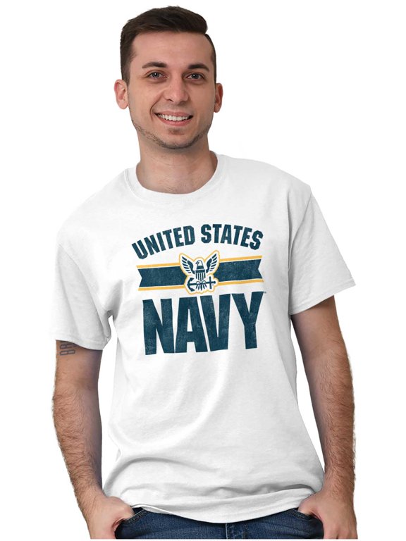 United States Navy Military Logo Men's Graphic T Shirt Tees Brisco Brands X