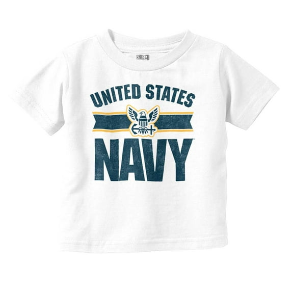 United States Navy Military Logo Toddler Boy Girl T Shirt Infant Toddler Brisco Brands 12M