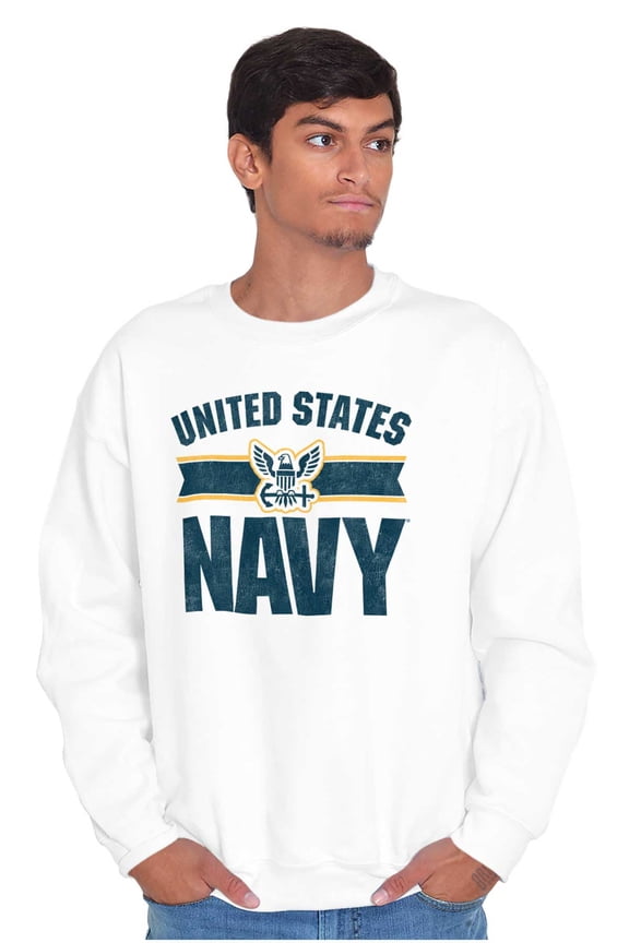 United States Navy Military Logo Unisex Plus Size Sweatshirt Brisco Brands 2X