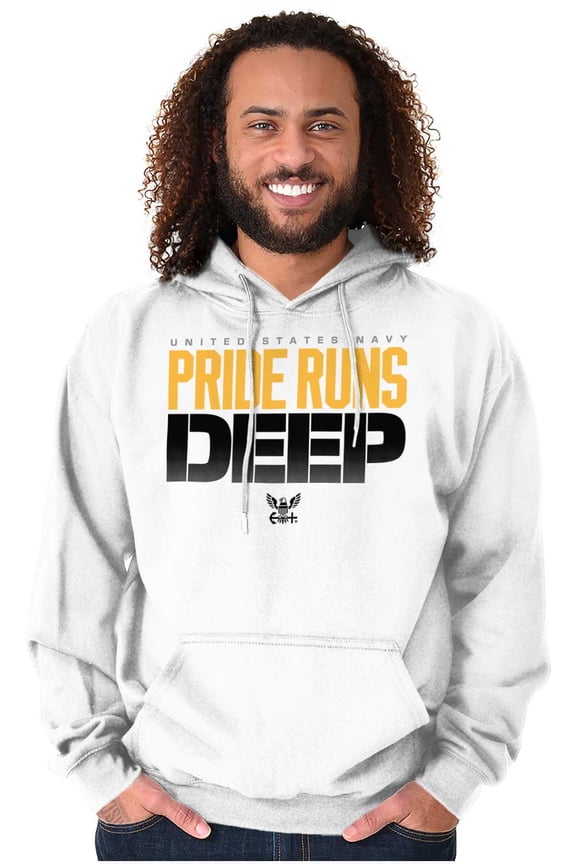 United States Navy Pride Runs Deep Hoodie Sweatshirt Women Men Brisco Brands S