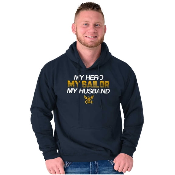 United States Navy Sailor Husband Hoodie Sweatshirt Women Men Brisco Brands S